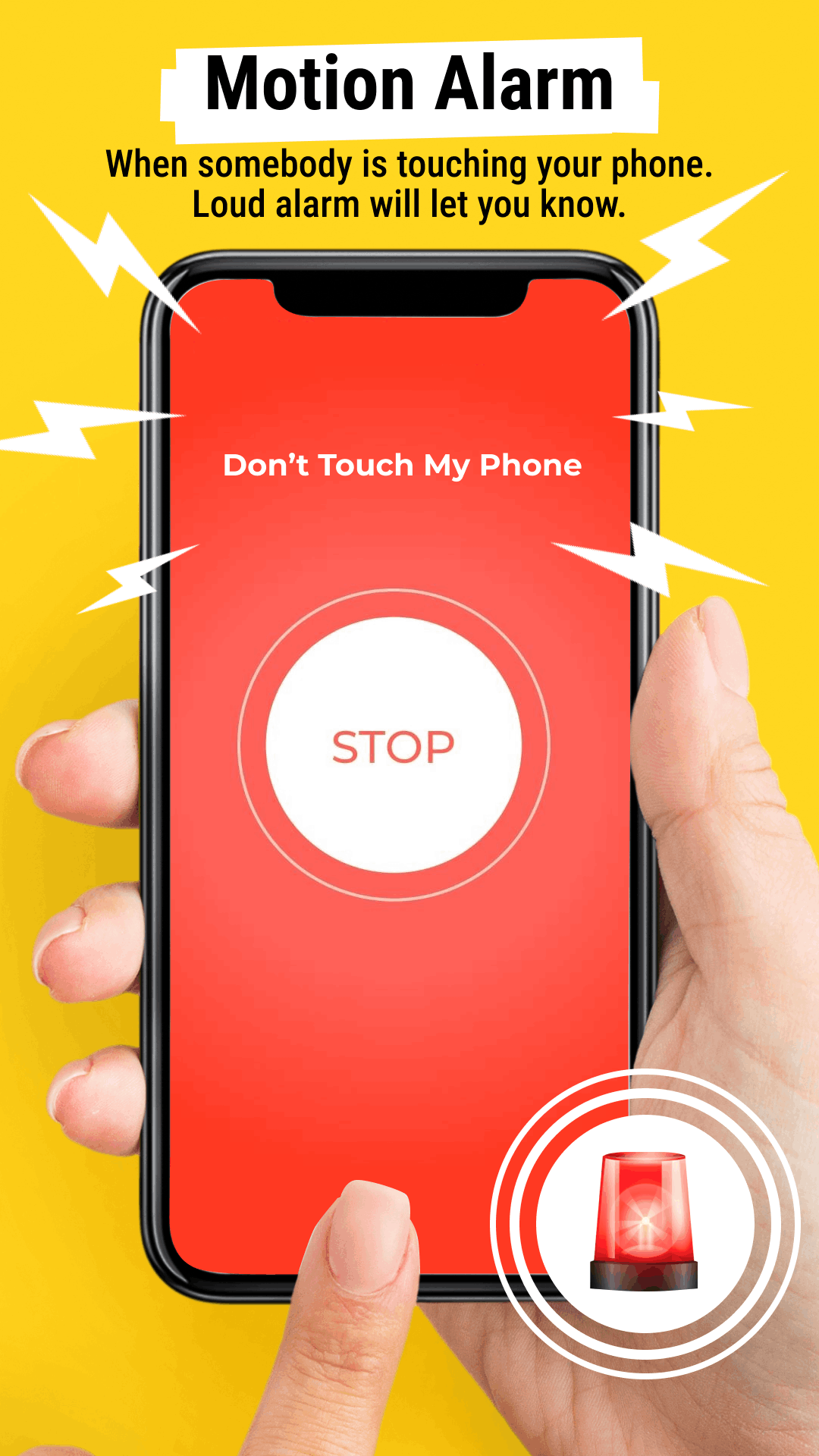 Who touched my phone - Motion Alarm